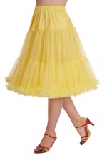 Deluxe petticoat/skørt, gul - langt